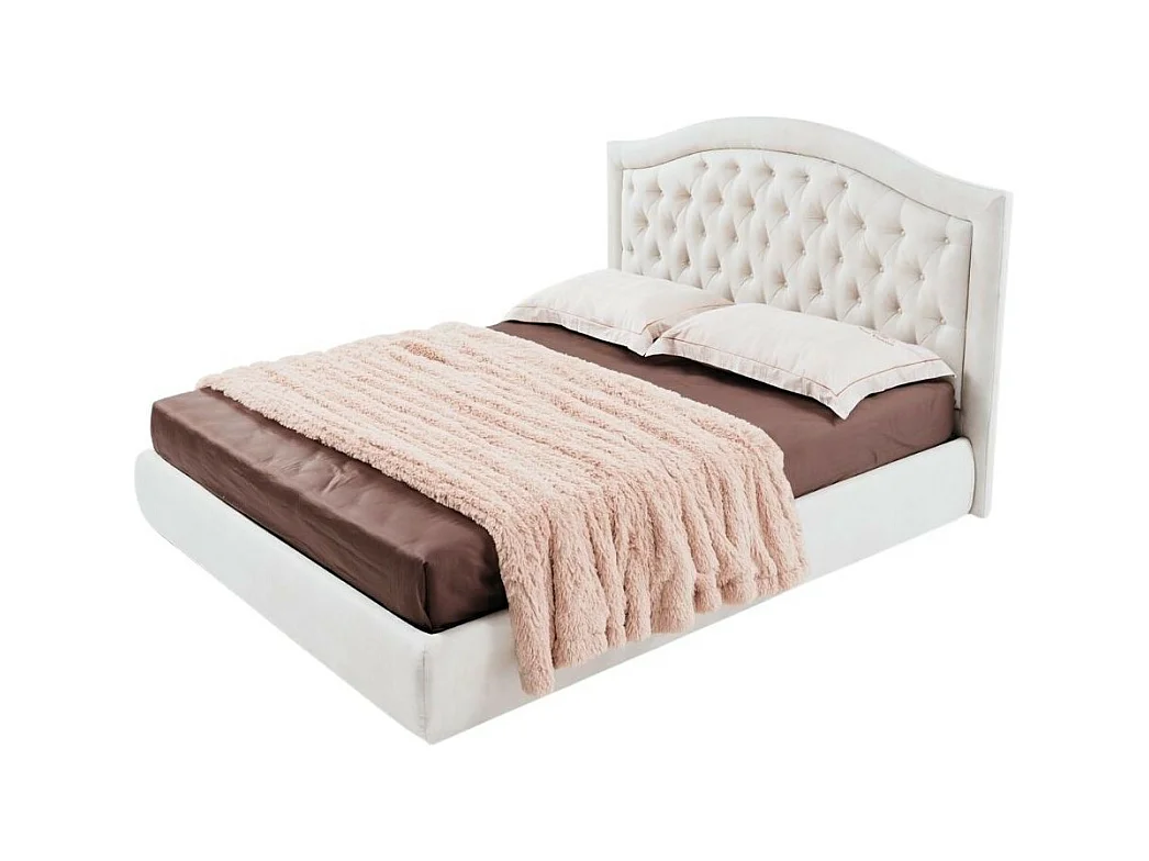 Letto matrimoniale contenitore Flatia colore bianco