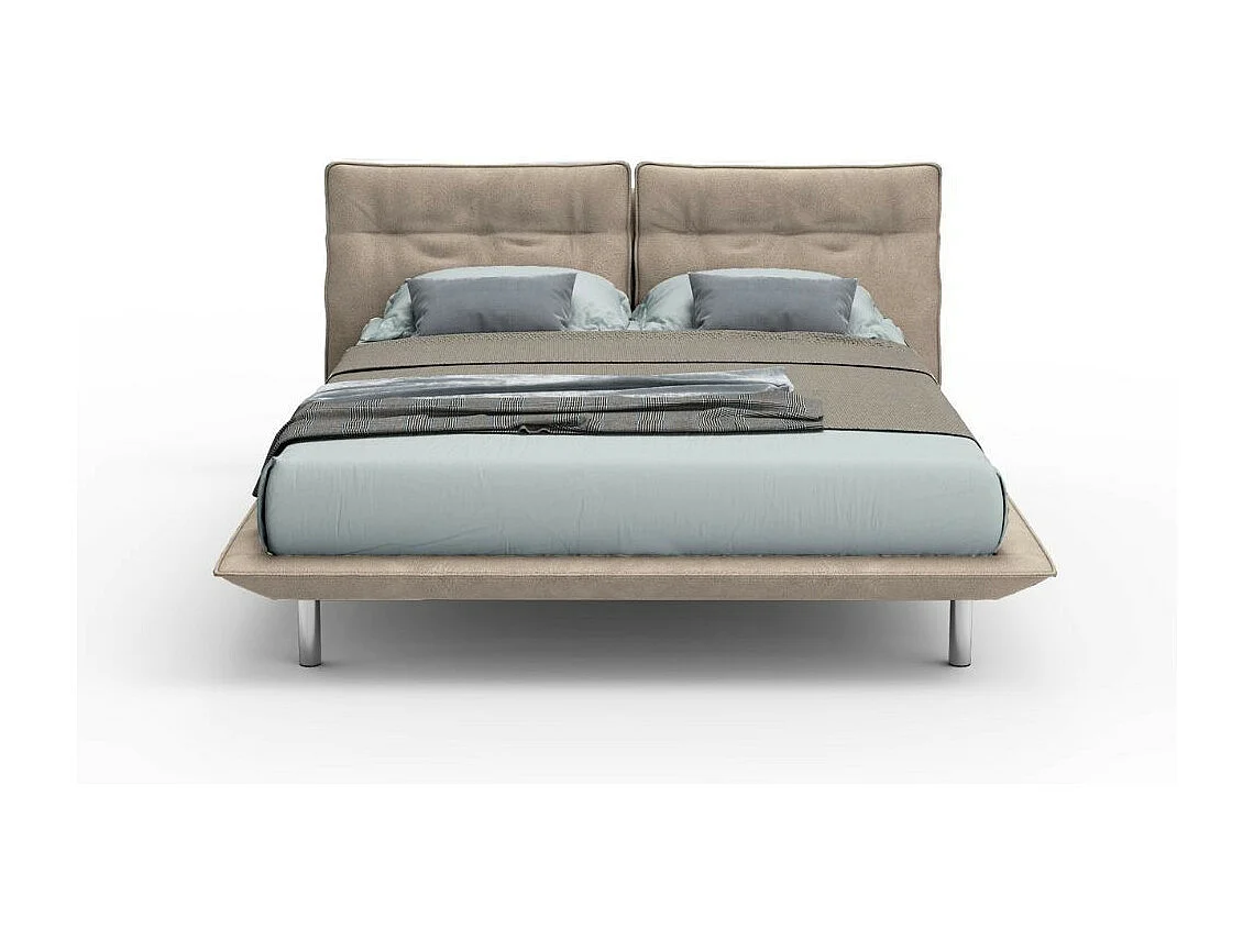 Letto matrimoniale moderno Bolt colore beige