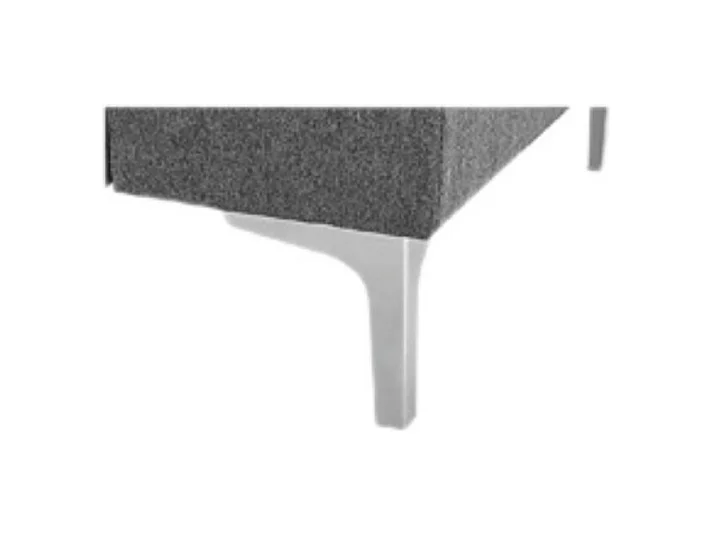 Divano angolare destro tessuto grigio Dina con bracciolo porta oggetti 218X172X87H