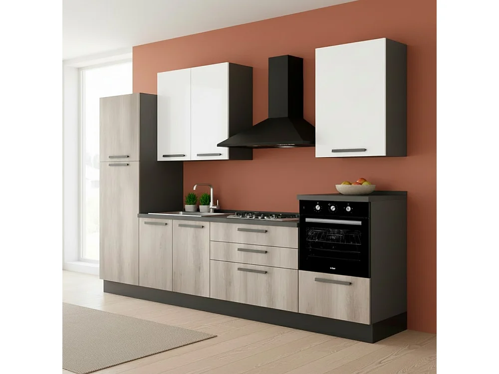Cucina 300x216 H Petrol colore antracite bianco gordon