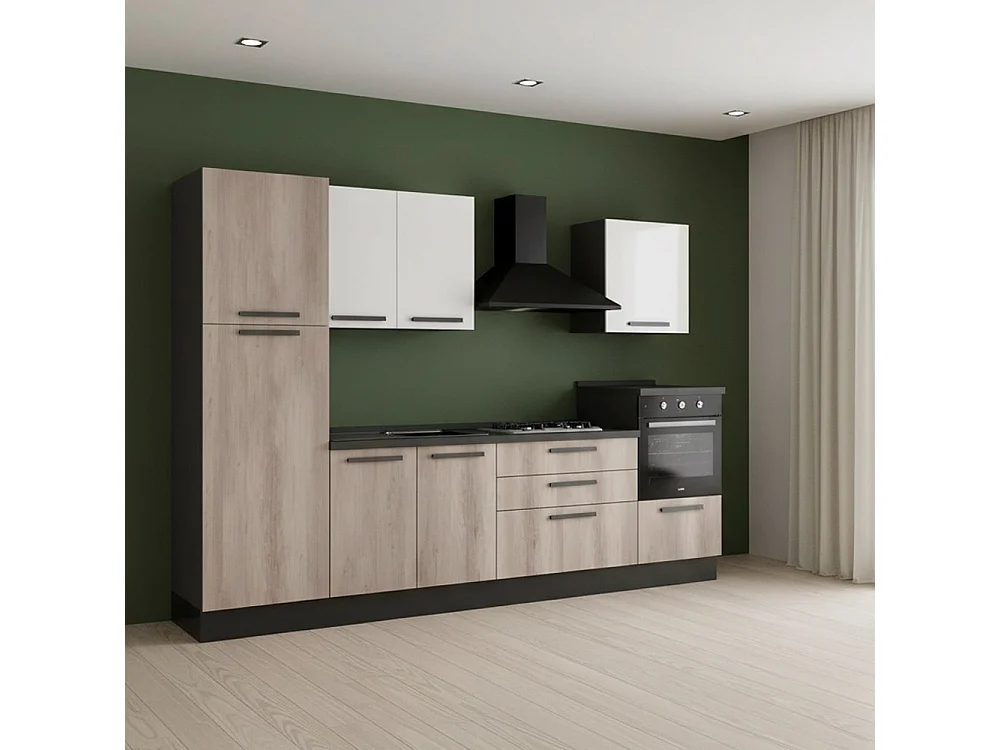 Cucina 300x216 H Petrol colore antracite bianco gordon