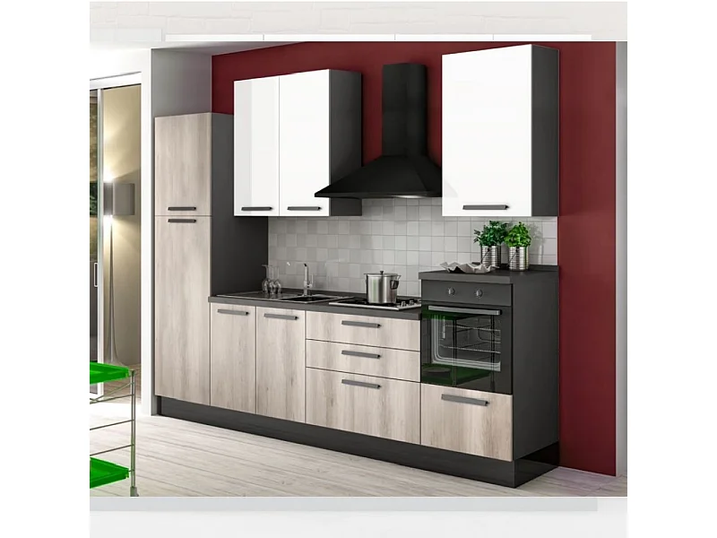 Cucina 300x216 H Petrol colore antracite bianco gordon