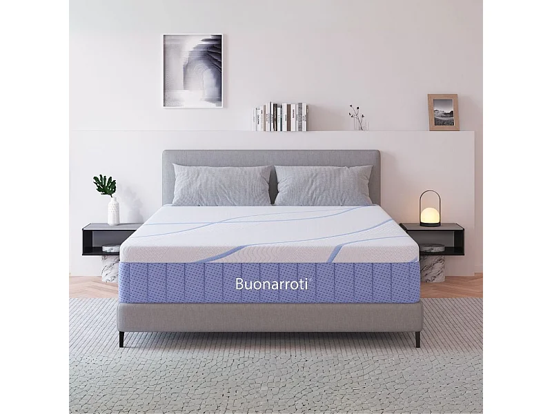 Materasso matrimoniale Pergamo a molle 5 zone con rivestimento Antiscivolo 160x190x30H