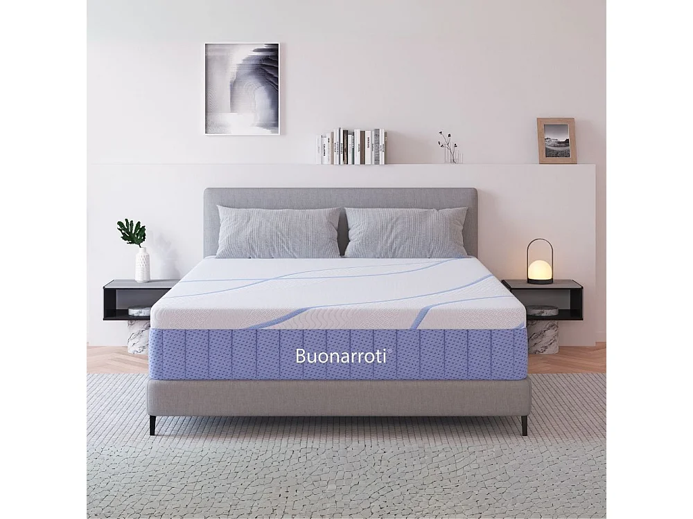 Materasso matrimoniale Pergamo a molle 5 zone con rivestimento Antiscivolo 160x190x30H