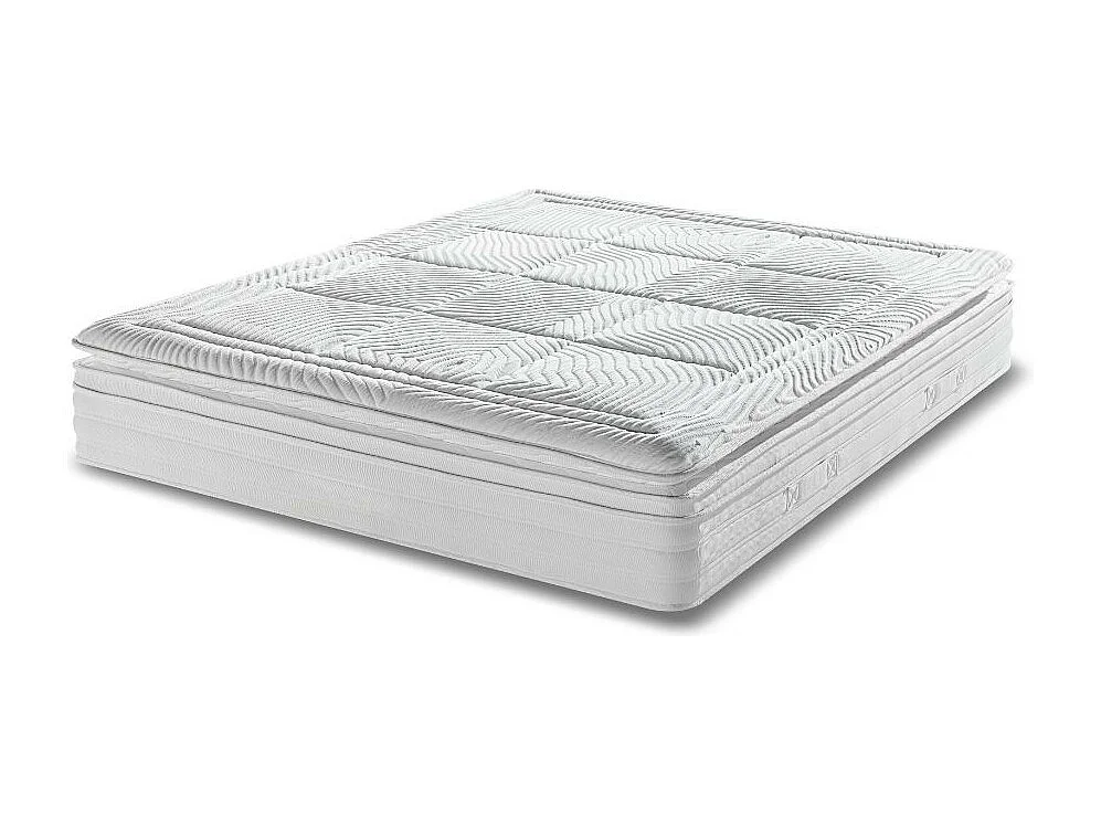 Materasso matrimoniale Dalila 160x190x30H cm – doppio strato di molle insacchettate e memory foam per un comfort superiore