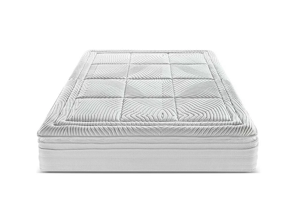 Materasso matrimoniale Dalila 160x190x30H cm – doppio strato di molle insacchettate e memory foam per un comfort superiore