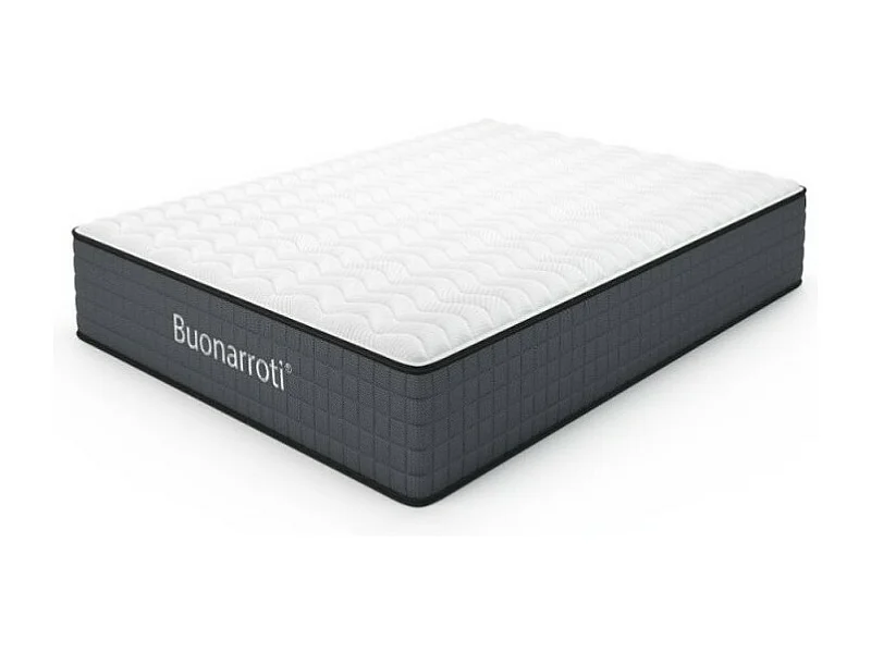 Materasso una piazza e mezza 120x190X25H molle insacchettate e memory foam Balto