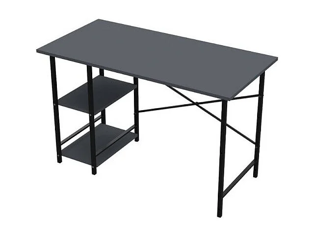 Scrivania struttura in metallo nero e piano antracite Rimi