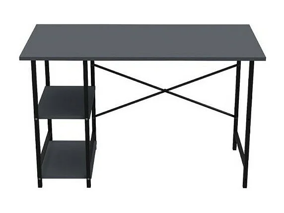 Scrivania struttura in metallo nero e piano antracite Rimi