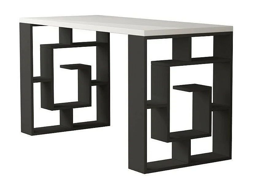 Scrivania Labirent 140 colore antracite bianco