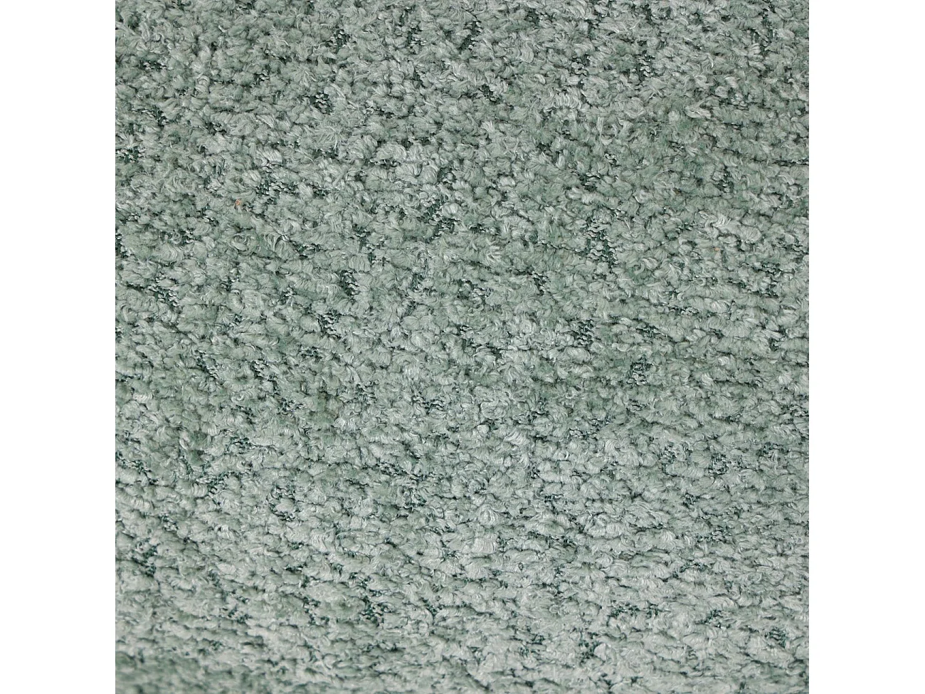 Pouf tissu effet fourrure rase vert d'eau LOMOS