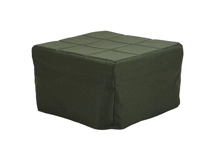 Pouf trasformabile in letto Vega tessuto verde scuro
