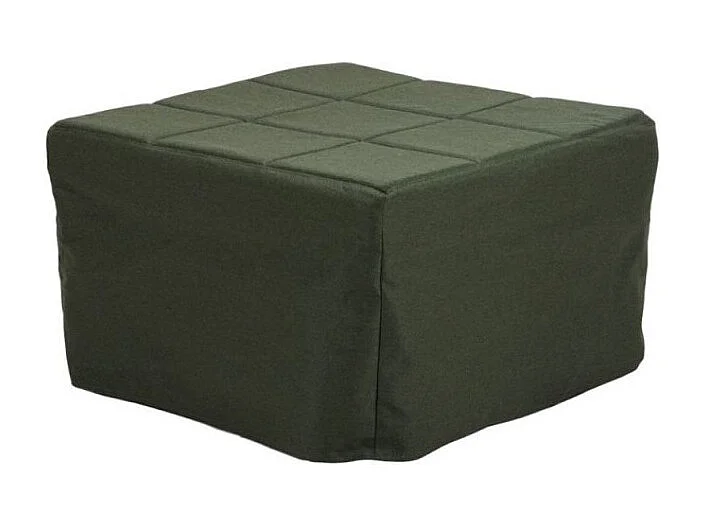 Pouf trasformabile in letto Vega tessuto verde scuro