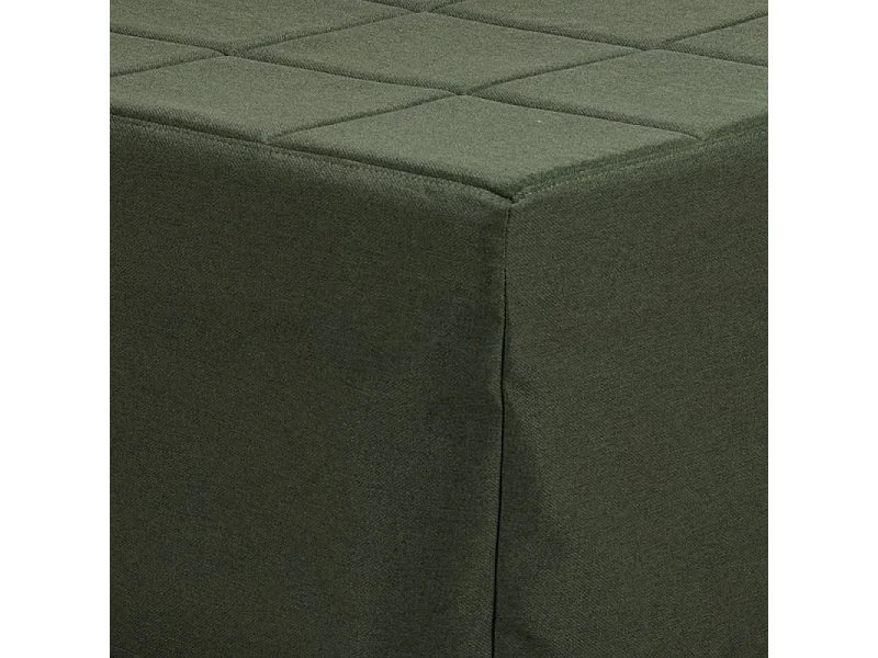 Pouf trasformabile in letto Vega tessuto verde scuro