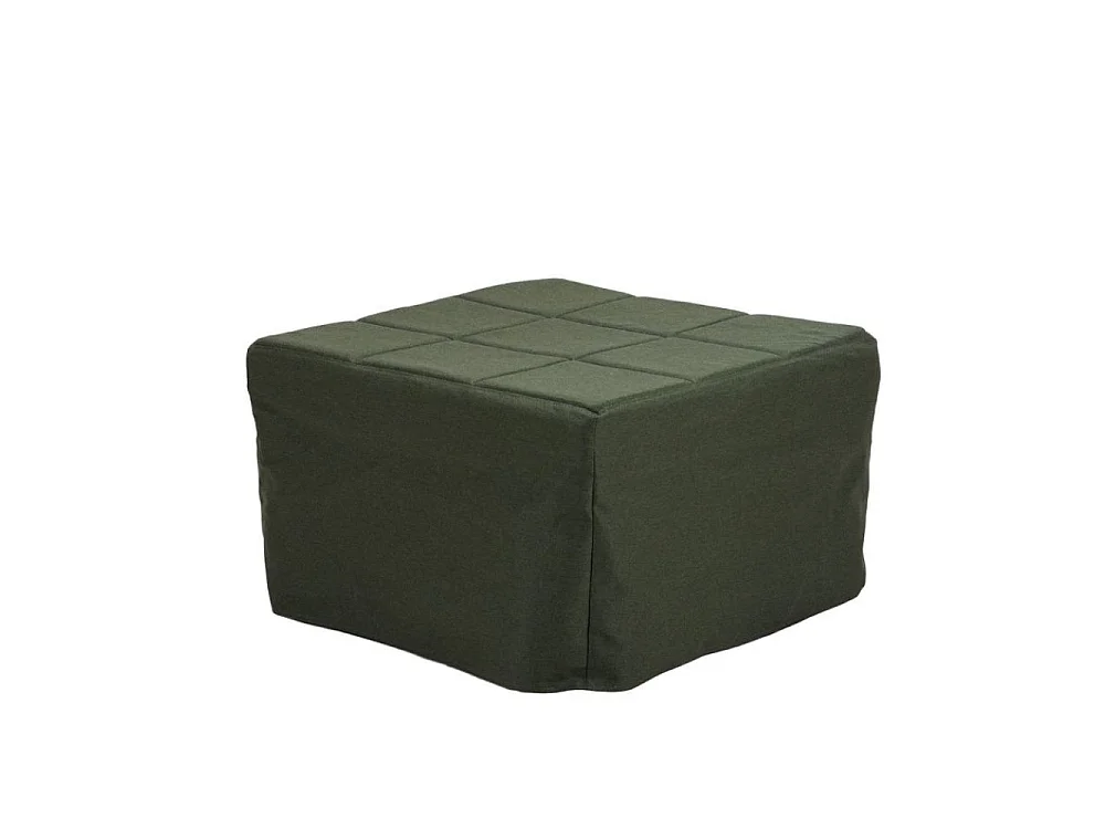 Pouf trasformabile in letto Vega tessuto verde scuro