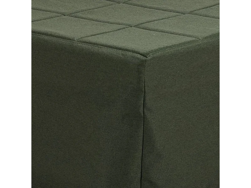 Pouf trasformabile in letto Vega tessuto verde scuro