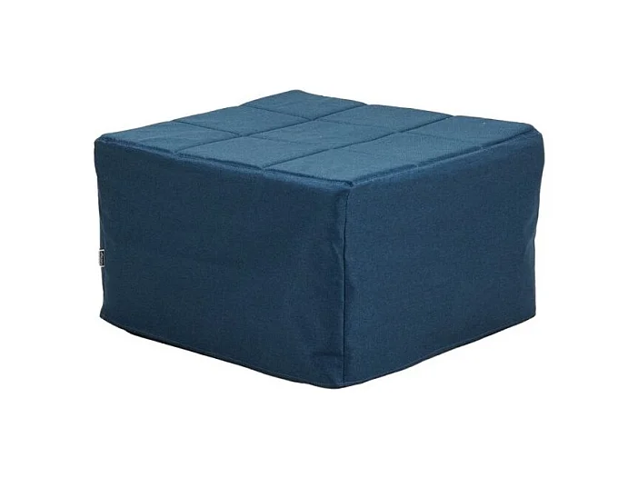 Pouf trasformabile in letto Vega tessuto blu