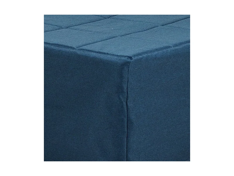 Pouf trasformabile in letto Vega tessuto blu