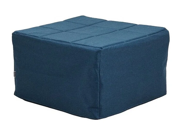 Pouf trasformabile in letto Vega tessuto blu