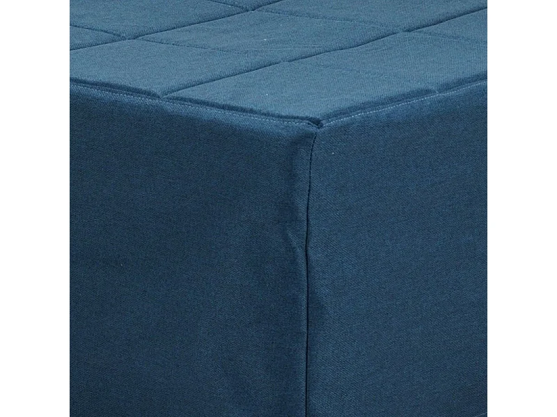 Pouf trasformabile in letto Vega tessuto blu
