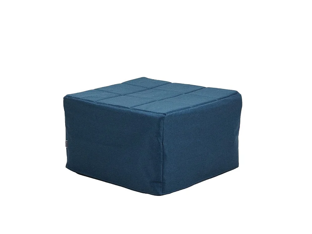 Pouf trasformabile in letto Vega tessuto blu