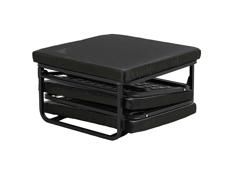 Pouf trasformabile in letto Vega tessuto tortora