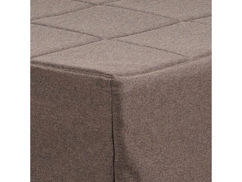 Pouf trasformabile in letto Vega tessuto tortora