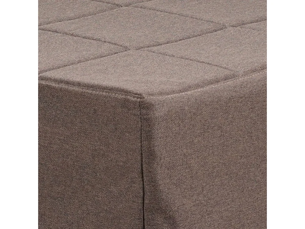 Pouf trasformabile in letto Vega tessuto tortora