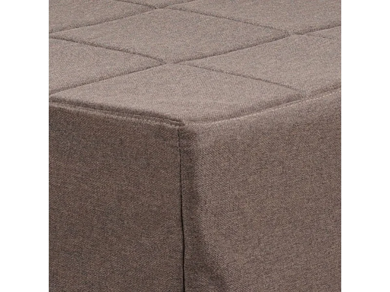 Pouf trasformabile in letto Vega tessuto tortora