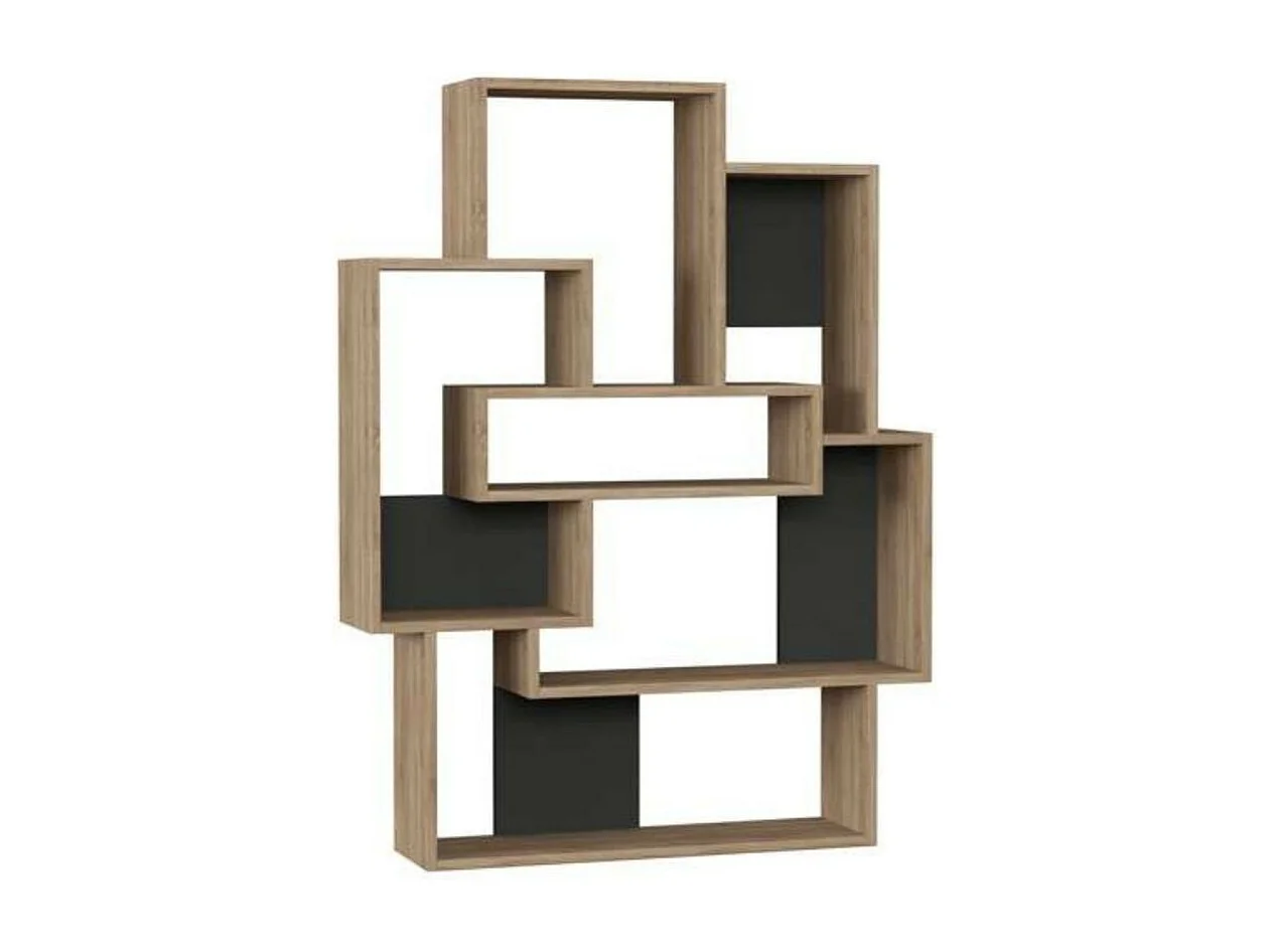 Libreria design Barce 101x22x132h colore rovere