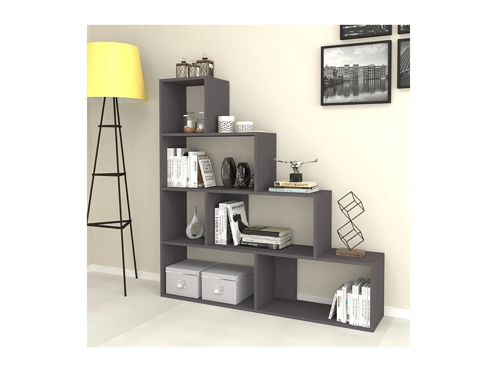 Libreria a scala Alis 145x145 cm. colore beton
