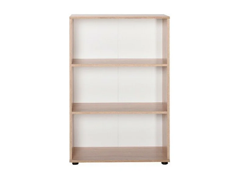 Libreria bassa con tre ripiani rkt330 colore rovere