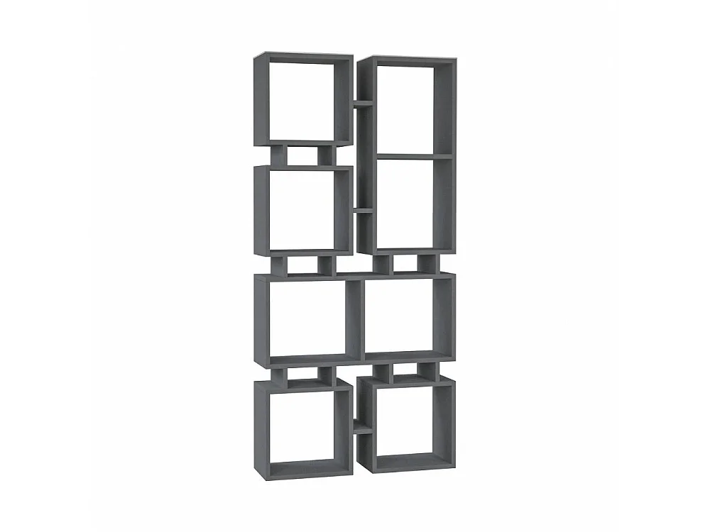 Libreria bifacciale Rail 79x166,5 colore antracite
