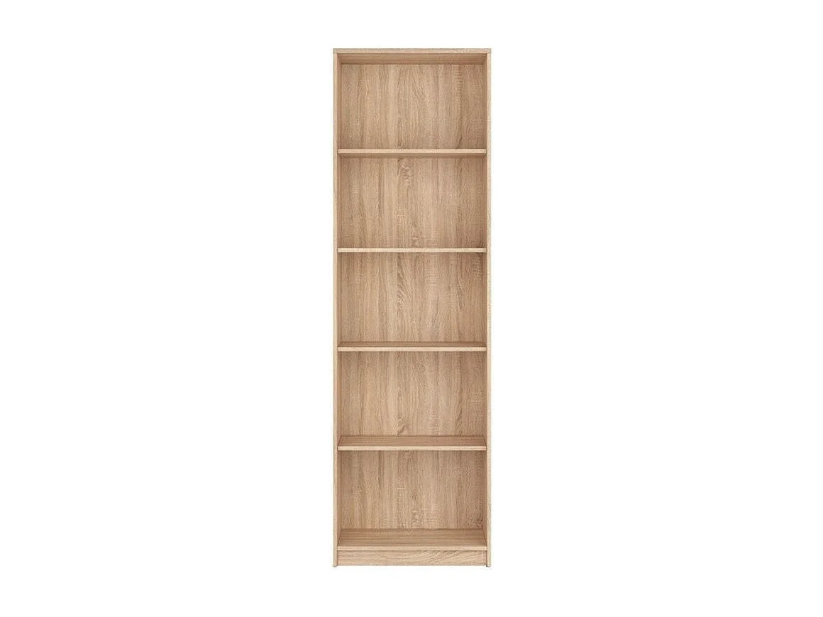 Libreria colore rovere 5 ripiani Nepo 60x34x197H