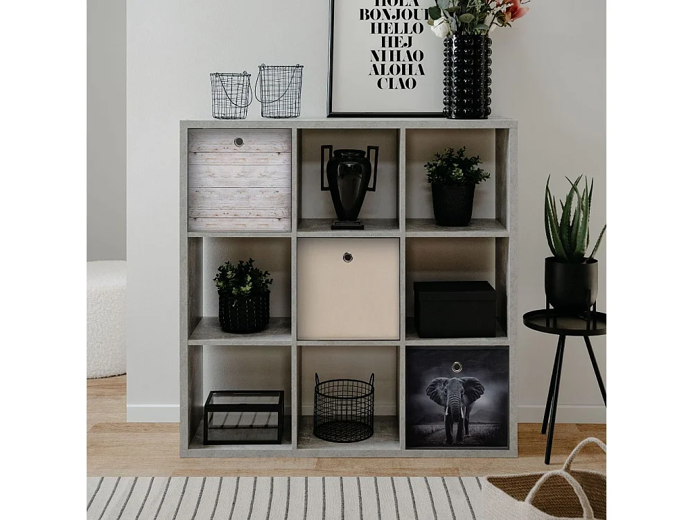 Libreria cubi divisorio Max9 colore beton