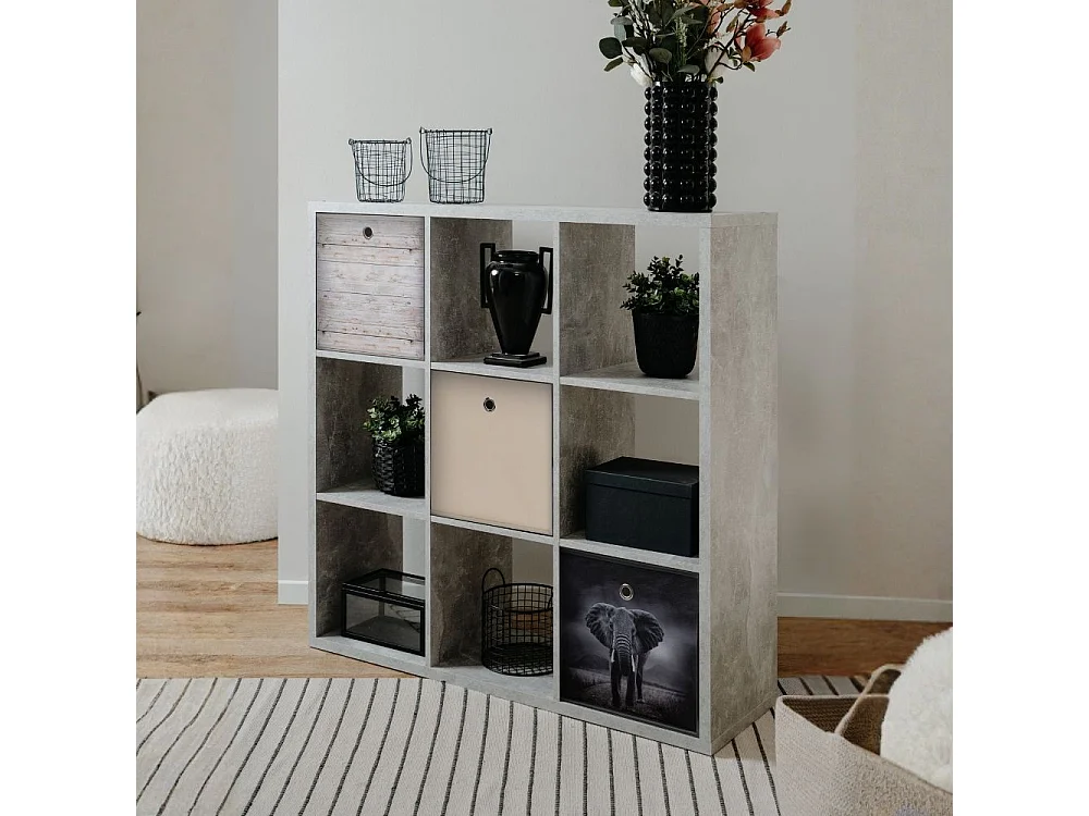 Libreria cubi divisorio Max9 colore beton