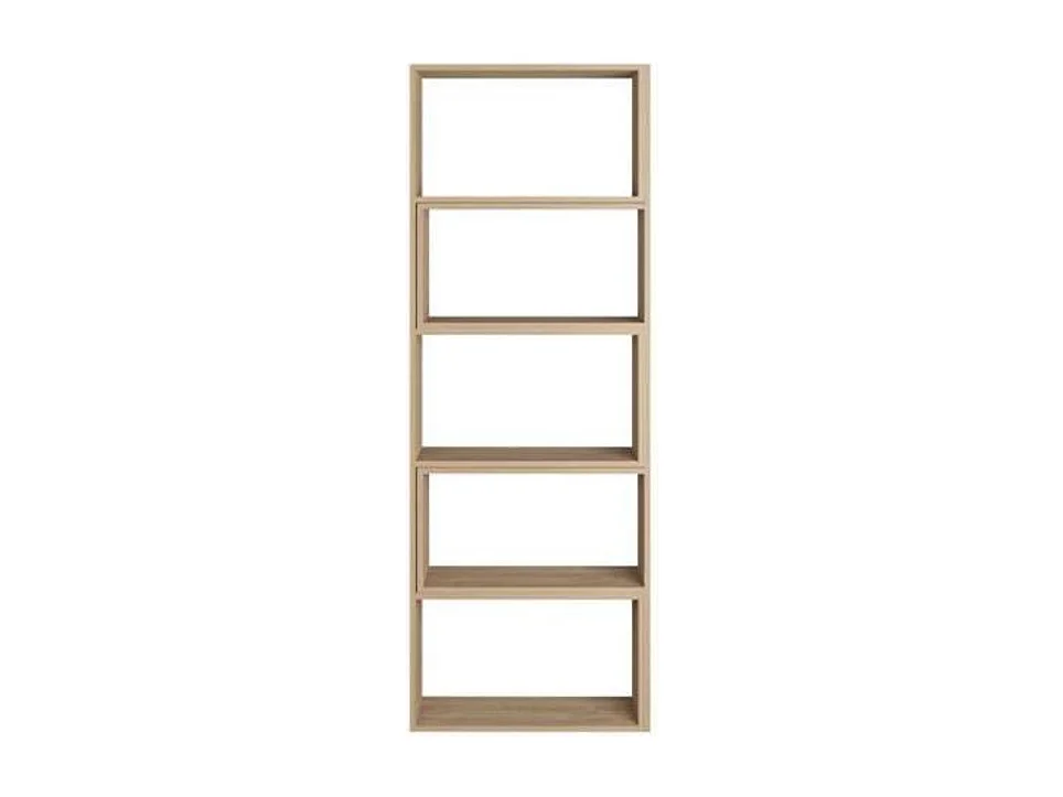 Libreria estensibile angolare Wish 72x22x200h colore rovere