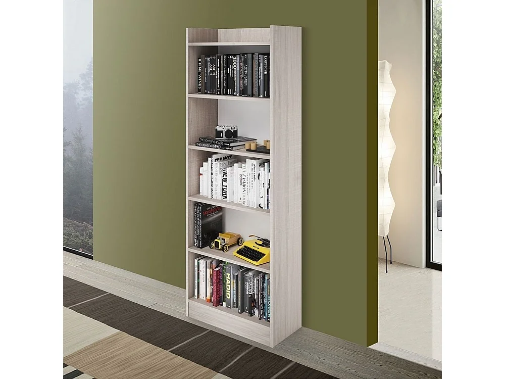 Libreria 5 ripiani Alessia colore olmo