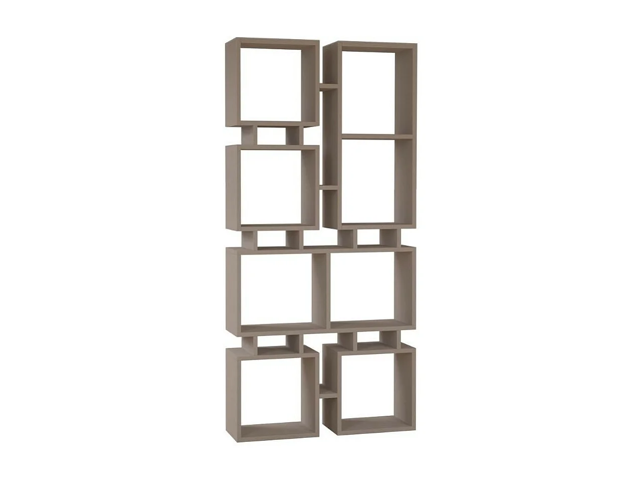 Libreria bifacciale Rail 79x166,5 colore tortora