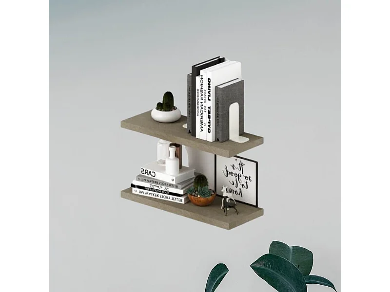 Coppia mensole argilla 60x23x2,2h LAUME60AR