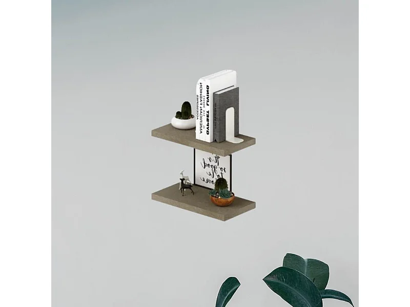 Coppia mensole argilla 45x23x2,2h LAUME45AR