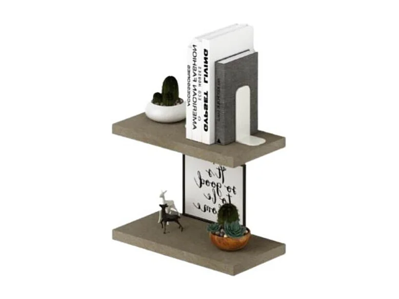 Coppia mensole argilla 45x23x2,2h LAUME45AR