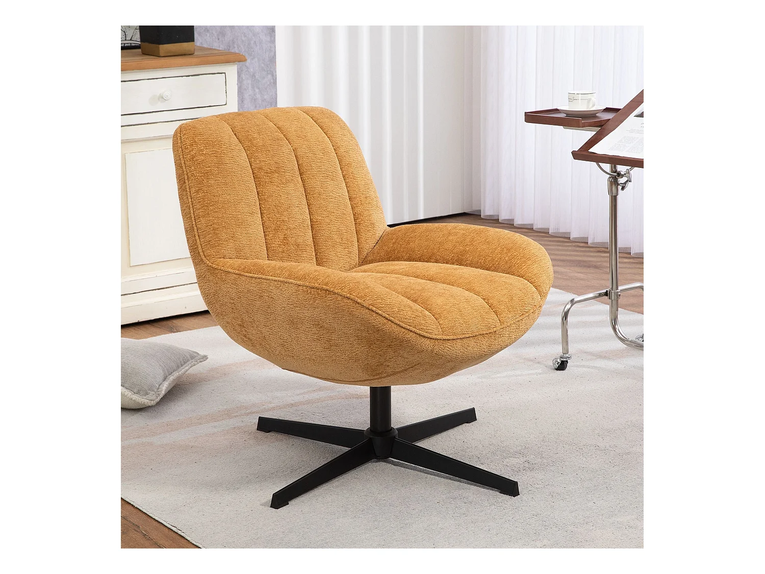 Fauteuil pivotant safran RENA