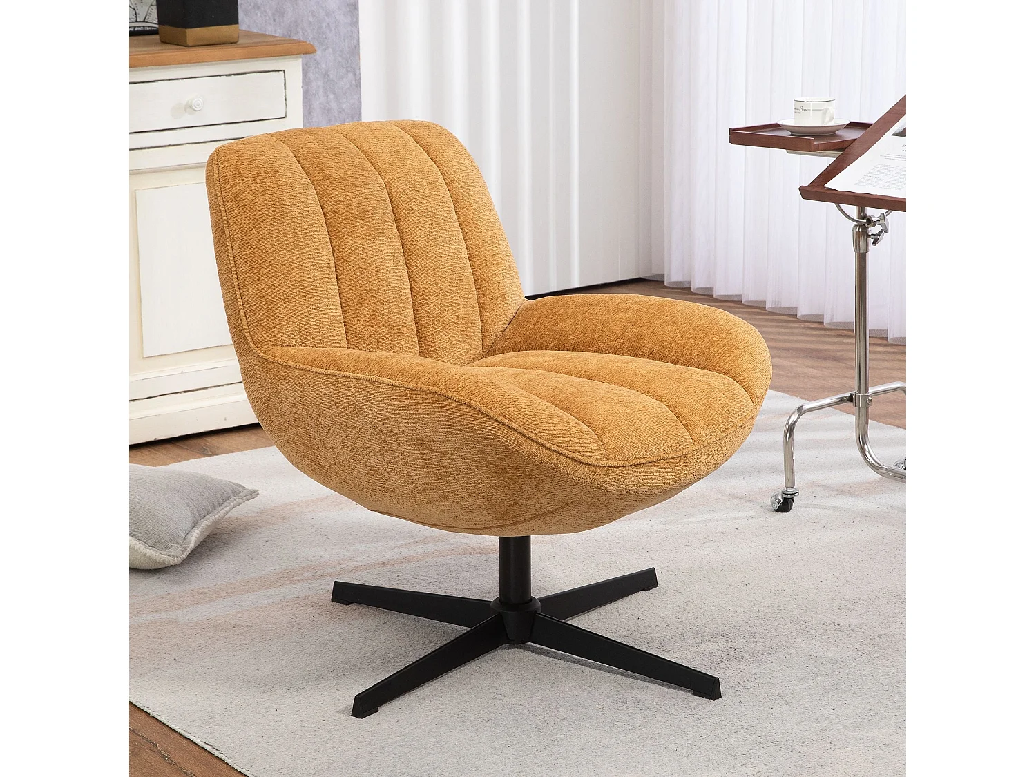 Fauteuil pivotant safran RENA