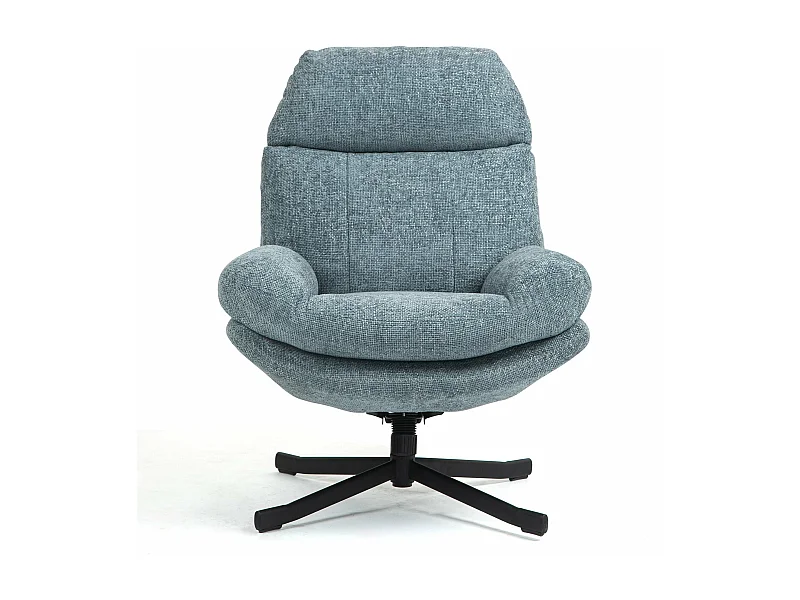 Fauteuil inclinable pivotant bleu clair