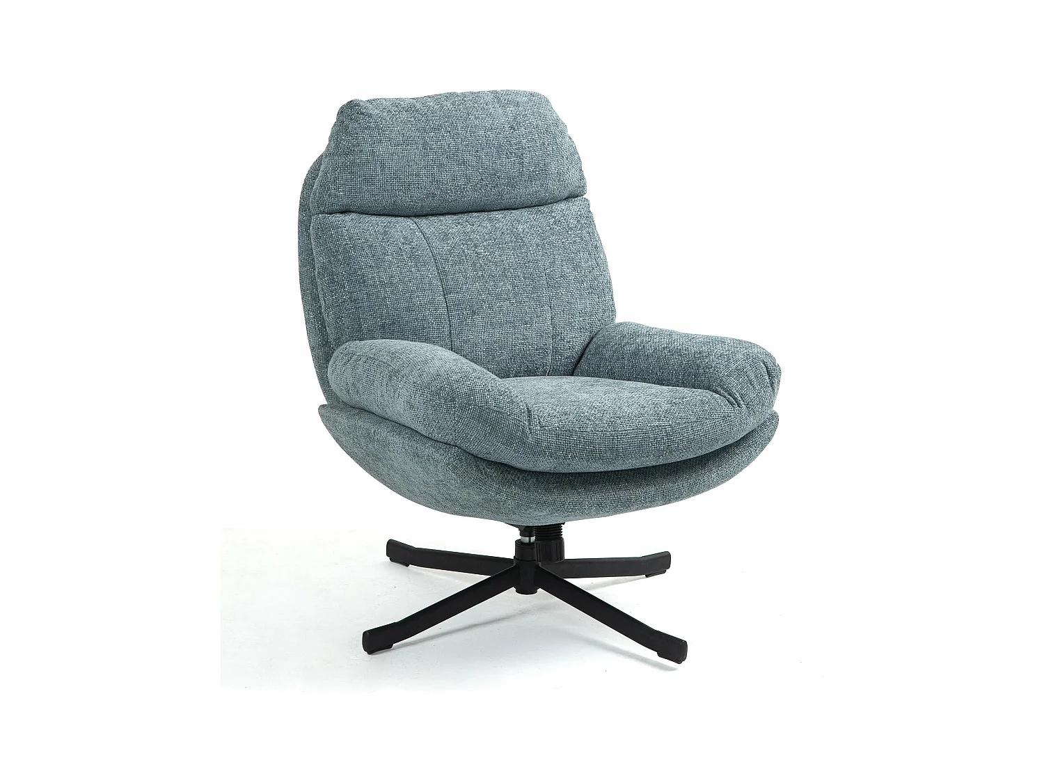 Fauteuil inclinable pivotant bleu clair