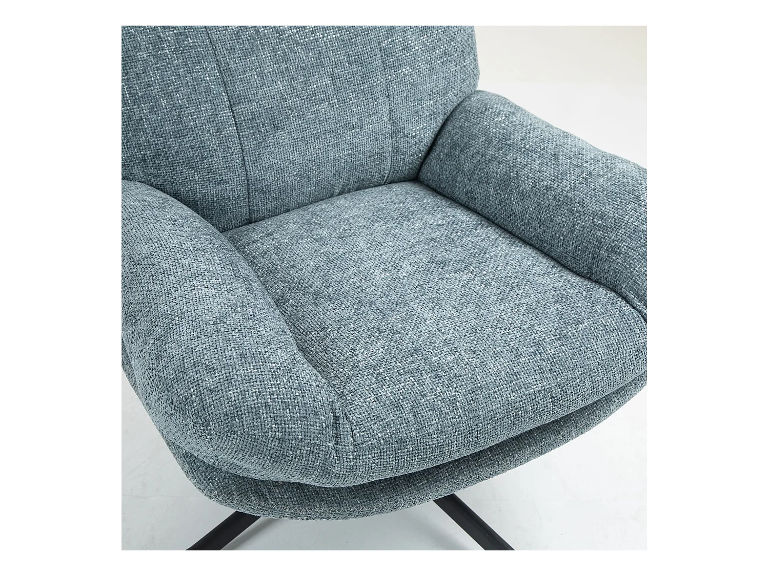 Fauteuil inclinable pivotant bleu clair