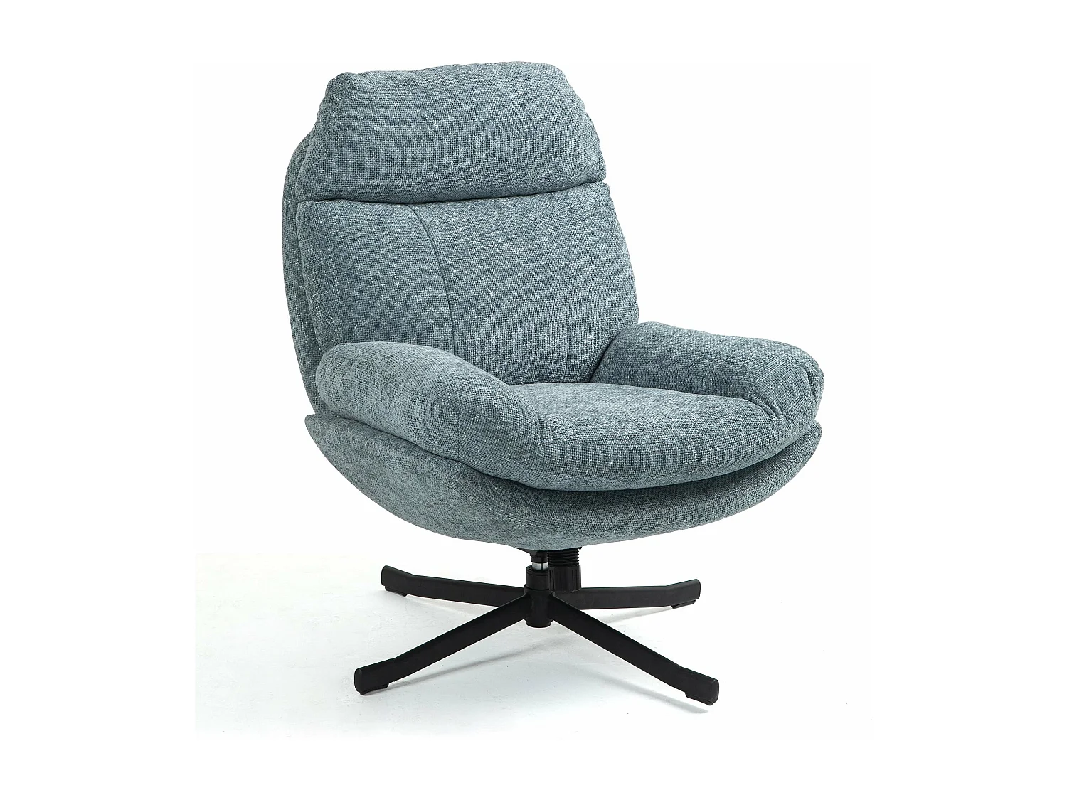 Fauteuil inclinable pivotant bleu clair