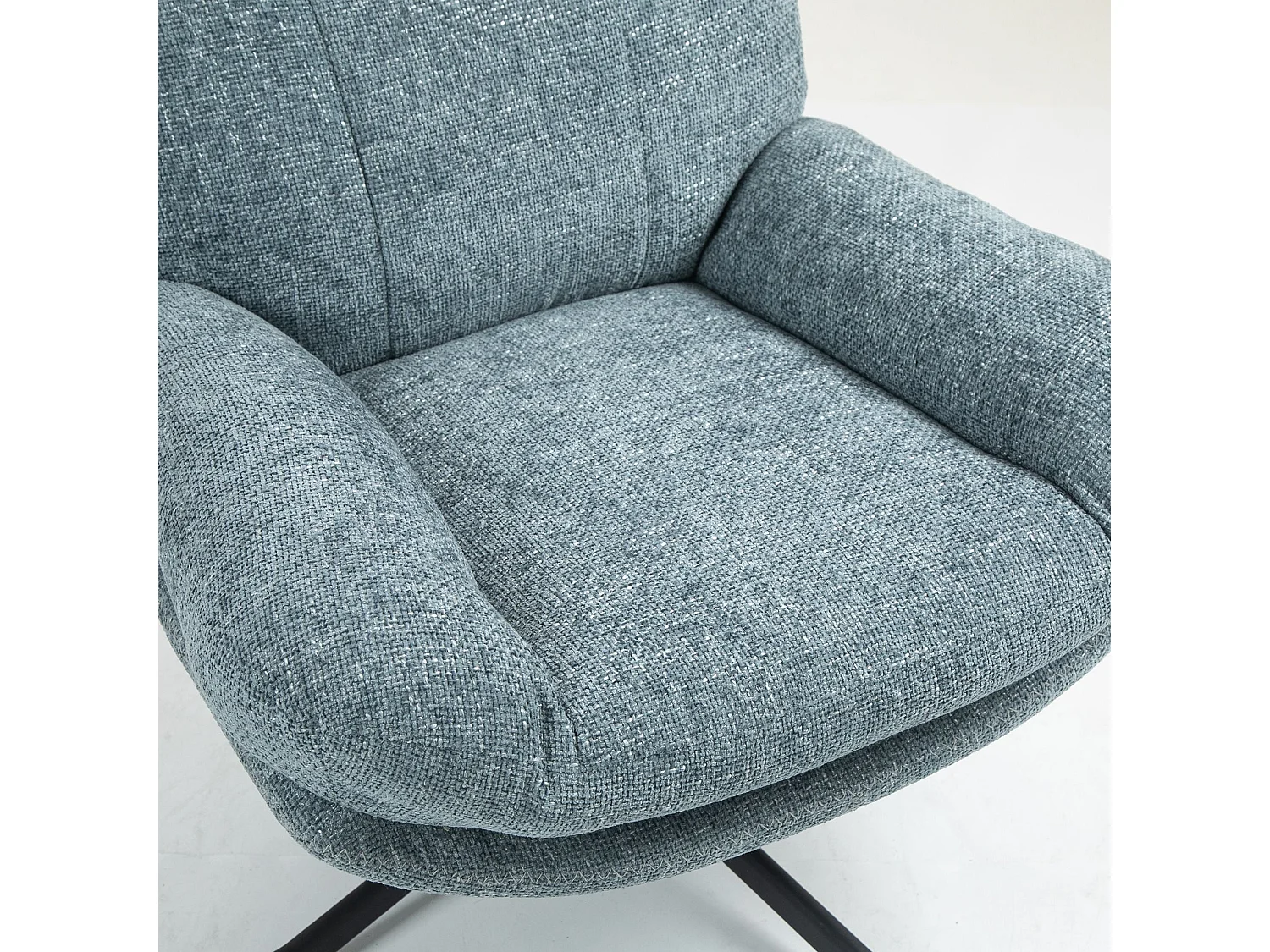 Fauteuil inclinable pivotant bleu clair