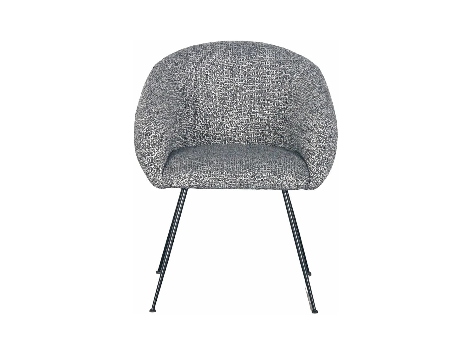 Fauteuil en tissu gris foncé VADIM